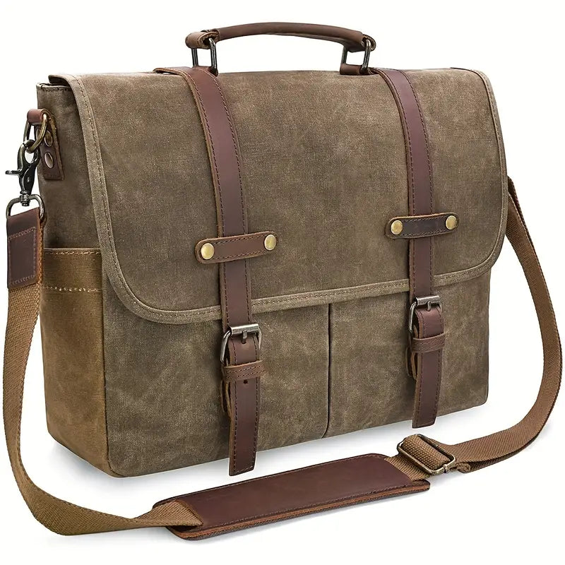Brett - Men’s Large Capacity Waterproof Canvas Messenger Bag