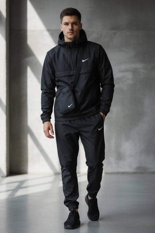 Men’s Windbreaker Tracksuit with Crossbody Bag