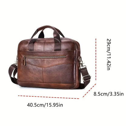 Jared - Leather Crossbody Messenger Bag