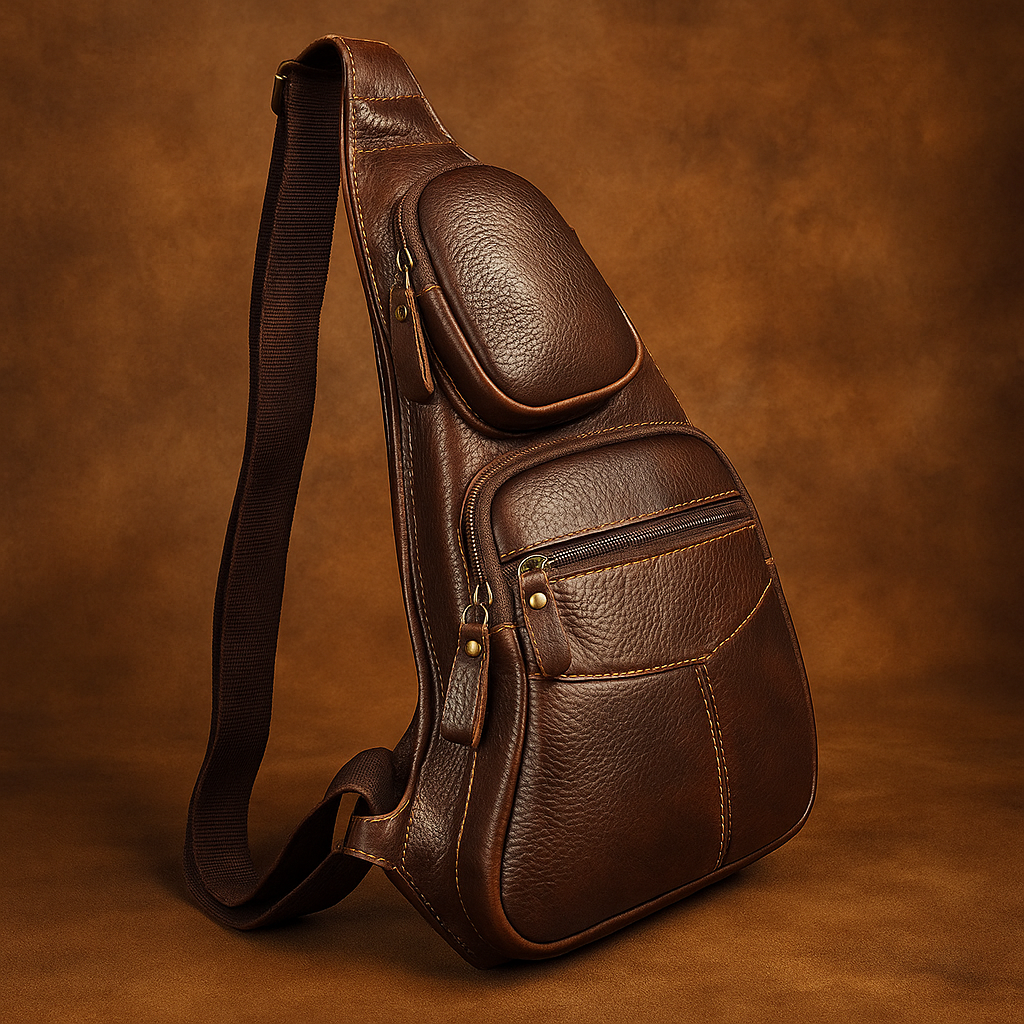 Zachary - Men’s Vintage Leather Sling Bag