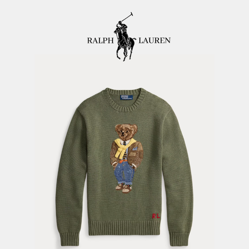 Classic Knit Sweater with Front Print