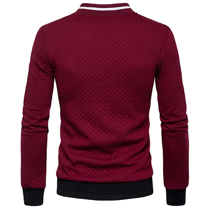 Men’s Modern Quilted Zip-Up Bomber Jacket