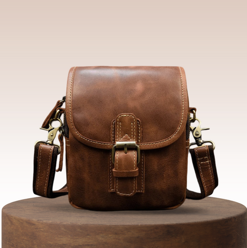 Zachary - Genuine Leather Shoulder Bag for Men