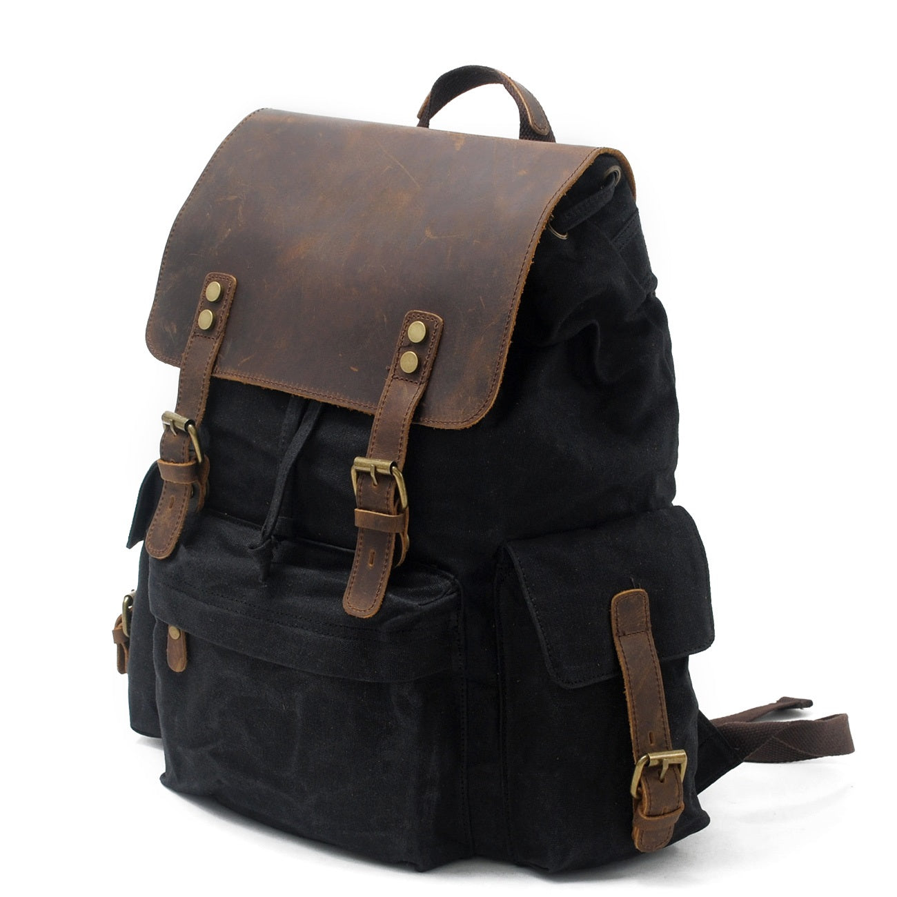 Jacob - Vintage Waxed Canvas Backpack