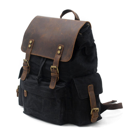 Jacob - Vintage Waxed Canvas Backpack