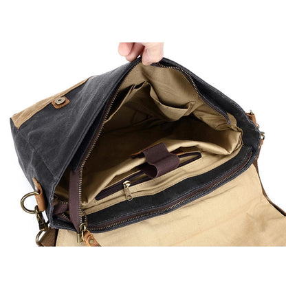 Jack - Water-Resistant Waxed Canvas Messenger Bag