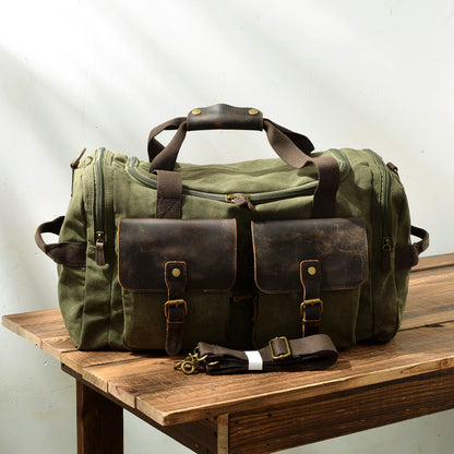 David - Mens Canvas Leather Duffle Bags
