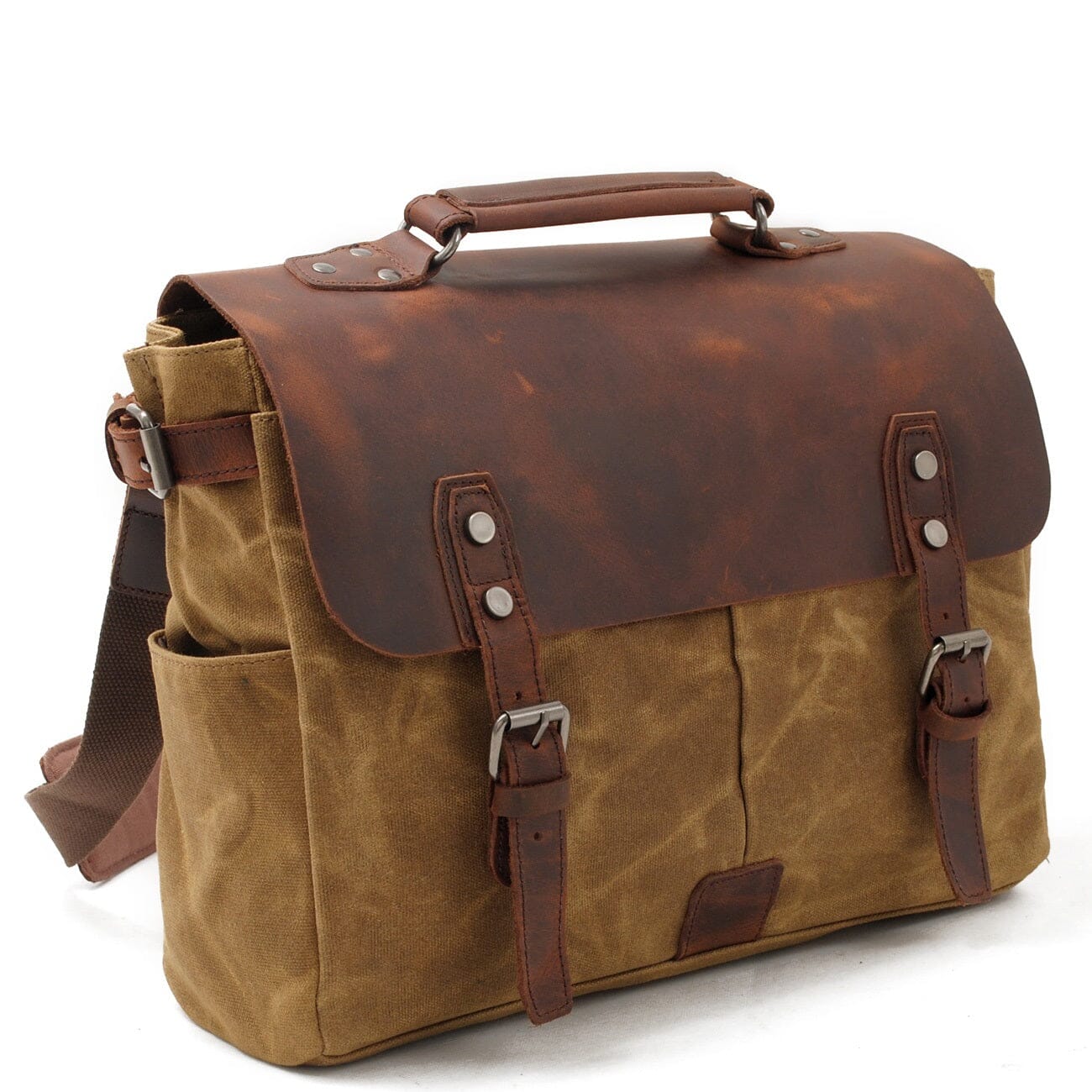 Alexander - Vintage-Style Canvas Crossbody Messenger Bag