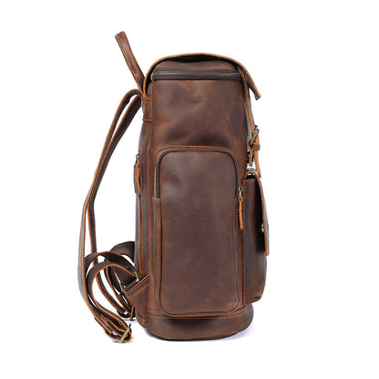 Charles - Men’s Leather Laptop Backpack