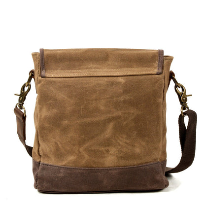 William - Small Canvas Leather Sling Bag