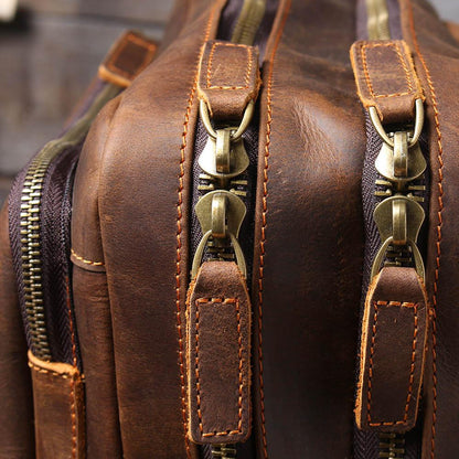 Robert - Retro Leather Travel Backpack